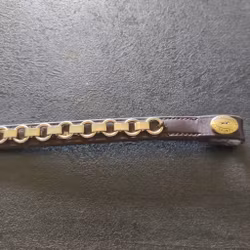 Brunt pannband Schockemöhle 38 cm