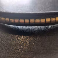 Pannband med klincher 38 cm