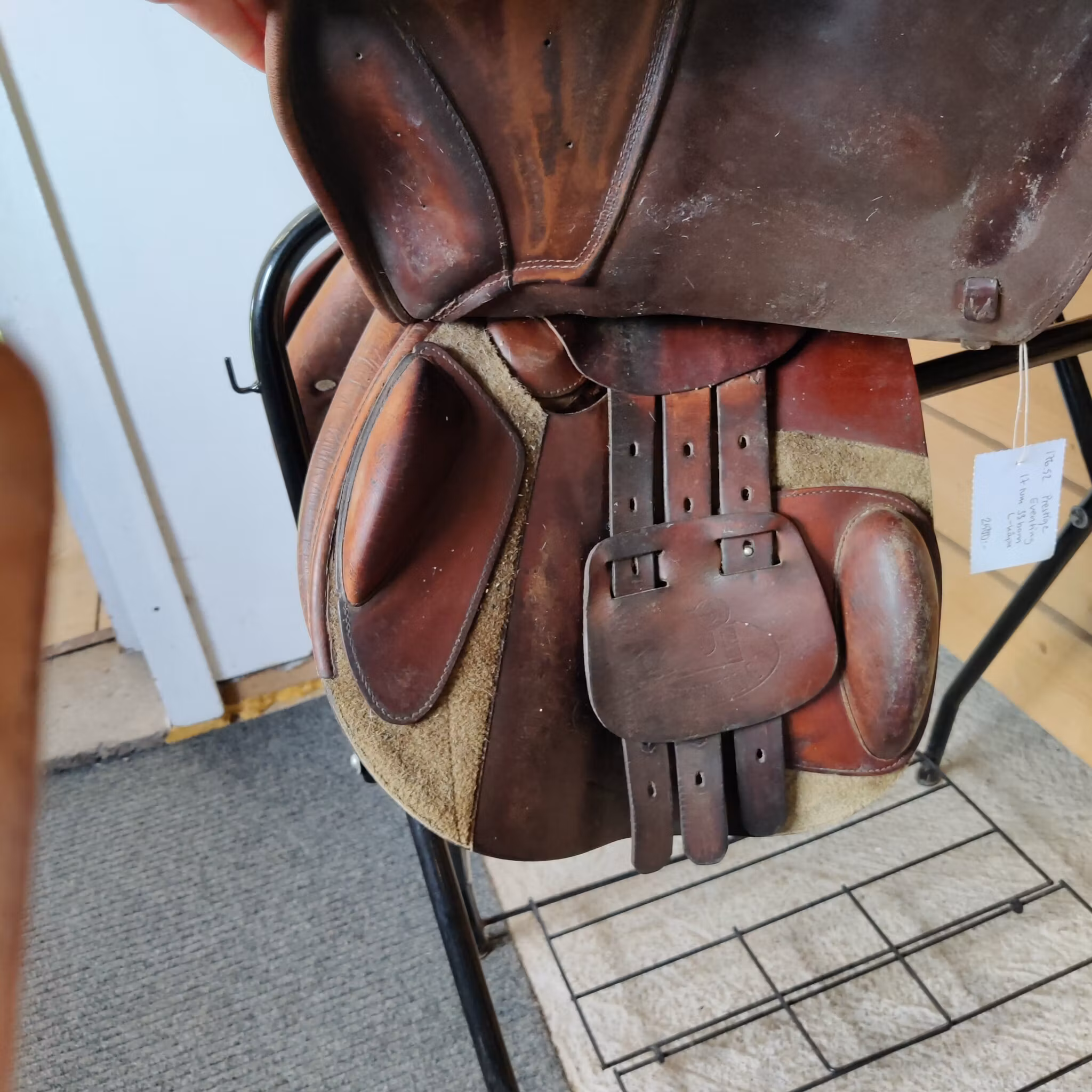 Brun hoppsadel 17 tum 33 bom Prestige Eventing