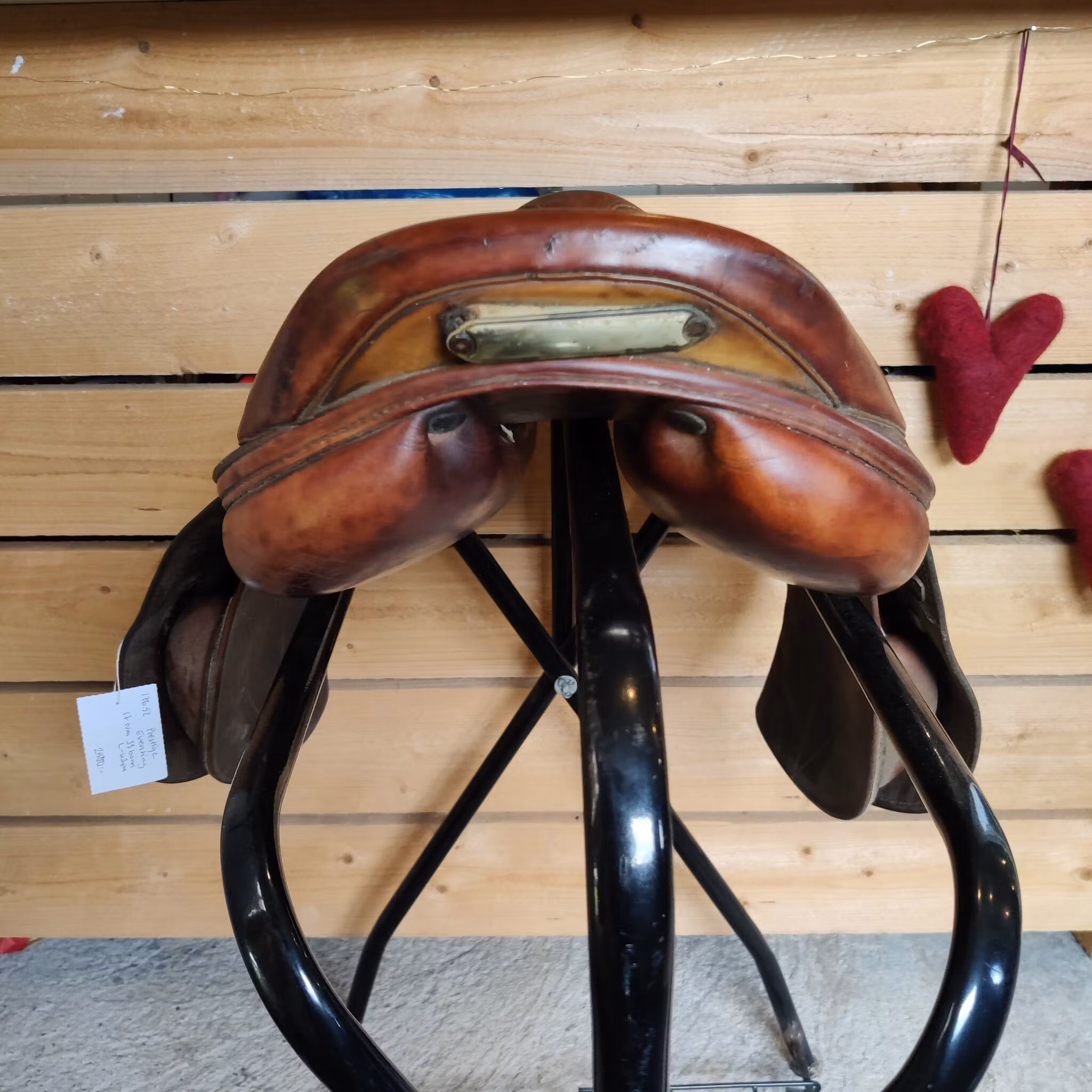 Brun hoppsadel 17 tum 33 bom Prestige Eventing