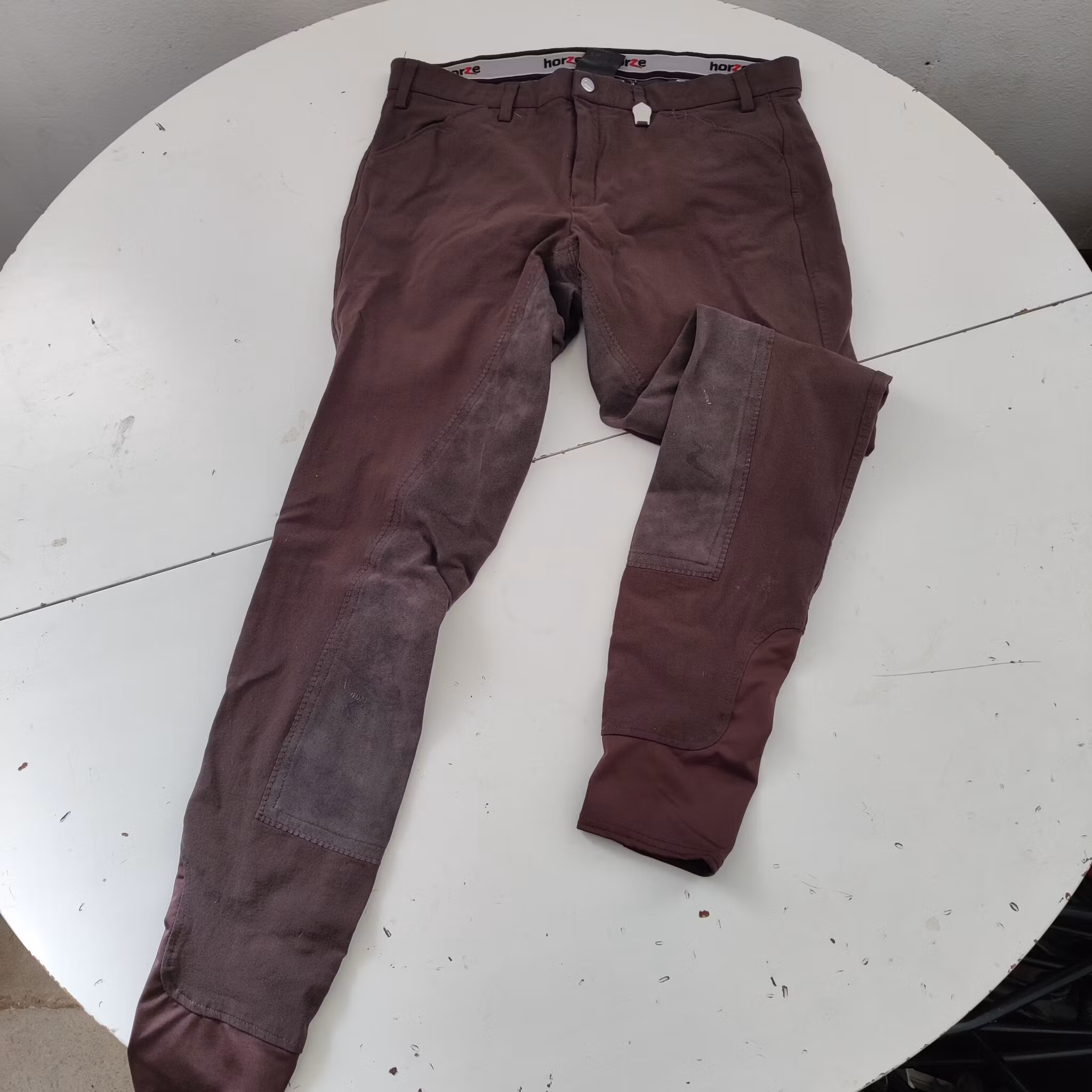 Bruna helskodda ridbyxor herr strl 50 Horze