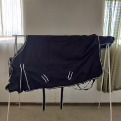 Blått regntäcke med fleecefoder 115 cm