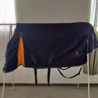 Blått vintertäcke med löstagbar hals 115 cm ca 200 g Fairfield