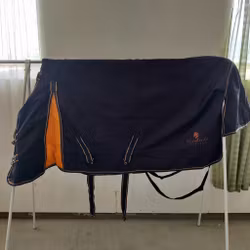 Blått vintertäcke med löstagbar hals 115 cm ca 200 g Fairfield