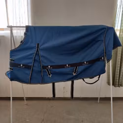 Blått vintertäcke med löstagbar hals 115 cm ca 250 g Fairfield