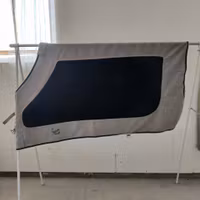 Svart/grått fleece/mesh-täcke 120 cm Jacson