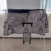Zebraflugtäcke med fast hals 155 cm