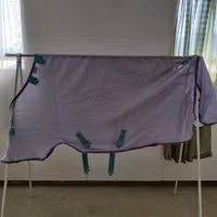 Ljuslila flugtäcke med avtagbar hals 115 cm Amigo Bug Rug Pony