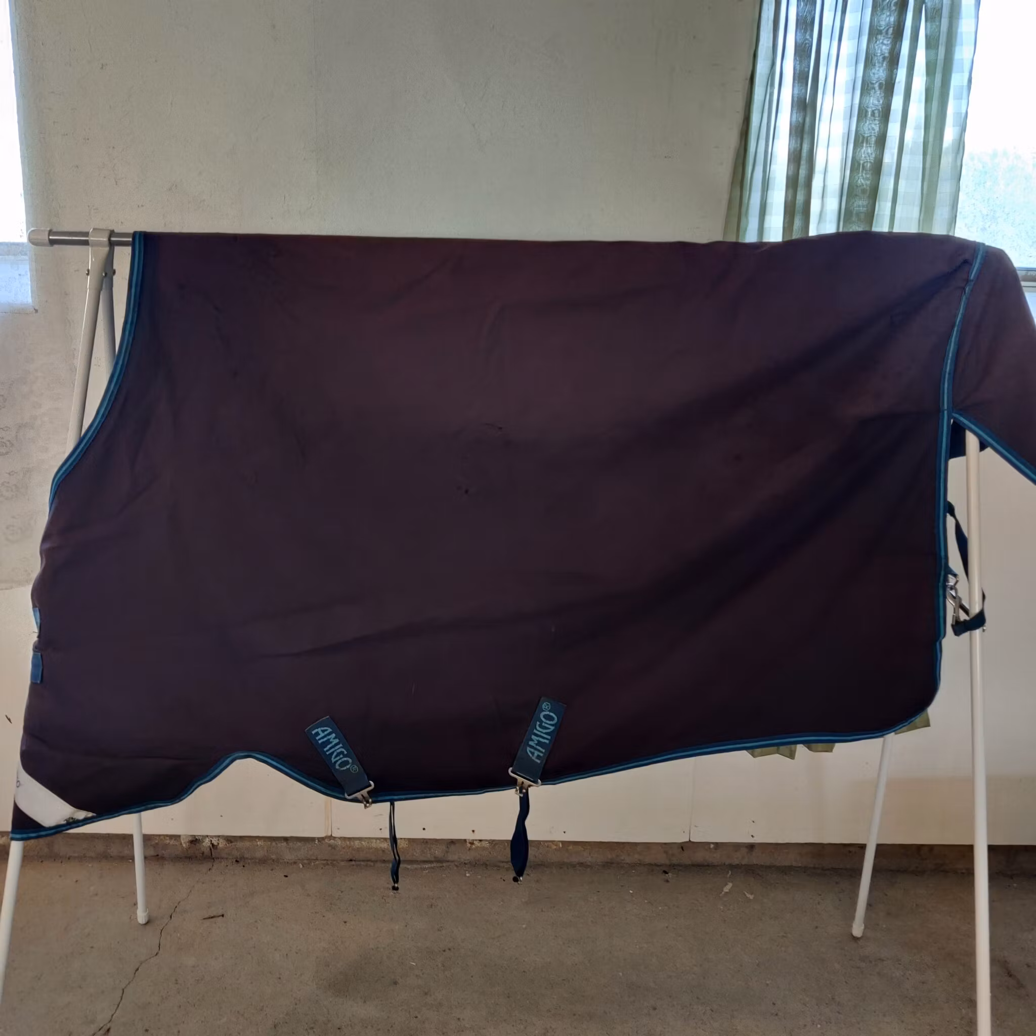 Blått regntäcke 125 cm 100 g Amigo Bravo 12