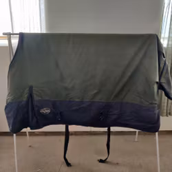 Grönt regntäcke 155 cm ca 100 g Onehorse