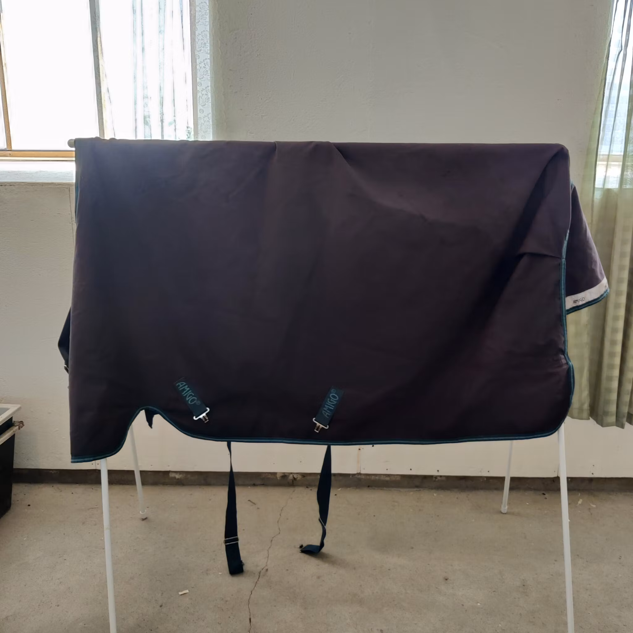 Blått regntäcke 160 cm ca 100 g Amigo Bravo 12