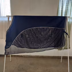 Blått coolertäcke 135 cm Lippo