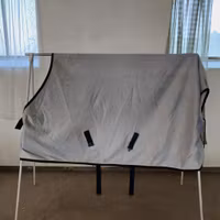 Silvergrått coolertäcke 155 cm Bucas