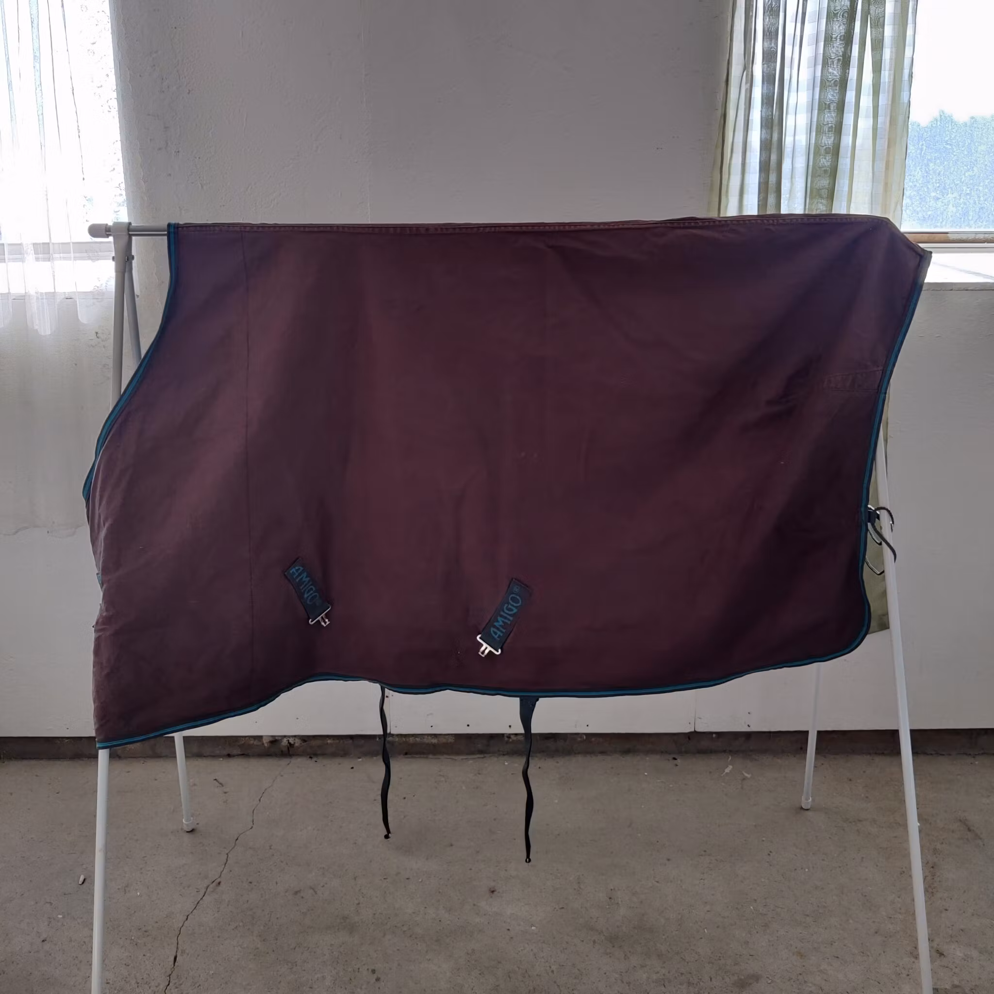 Brunt bomullstäcke 155 cm Amigo