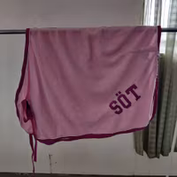 Rosa ländtäcke fleece "SÖT" PONNY