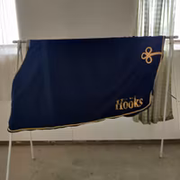 Blått fleecetäcke 135 cm Hööks