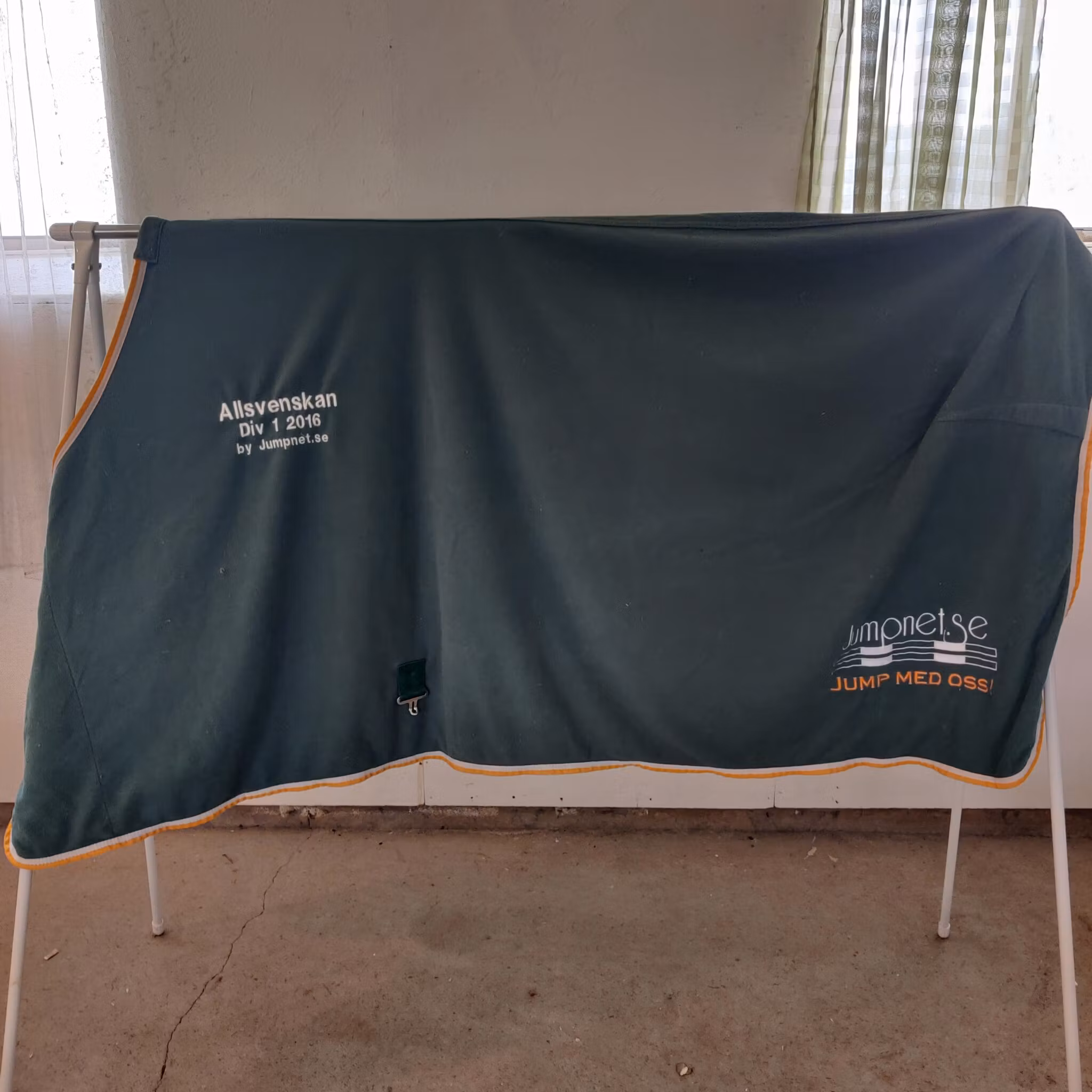Grönt fleecetäcke 155 cm