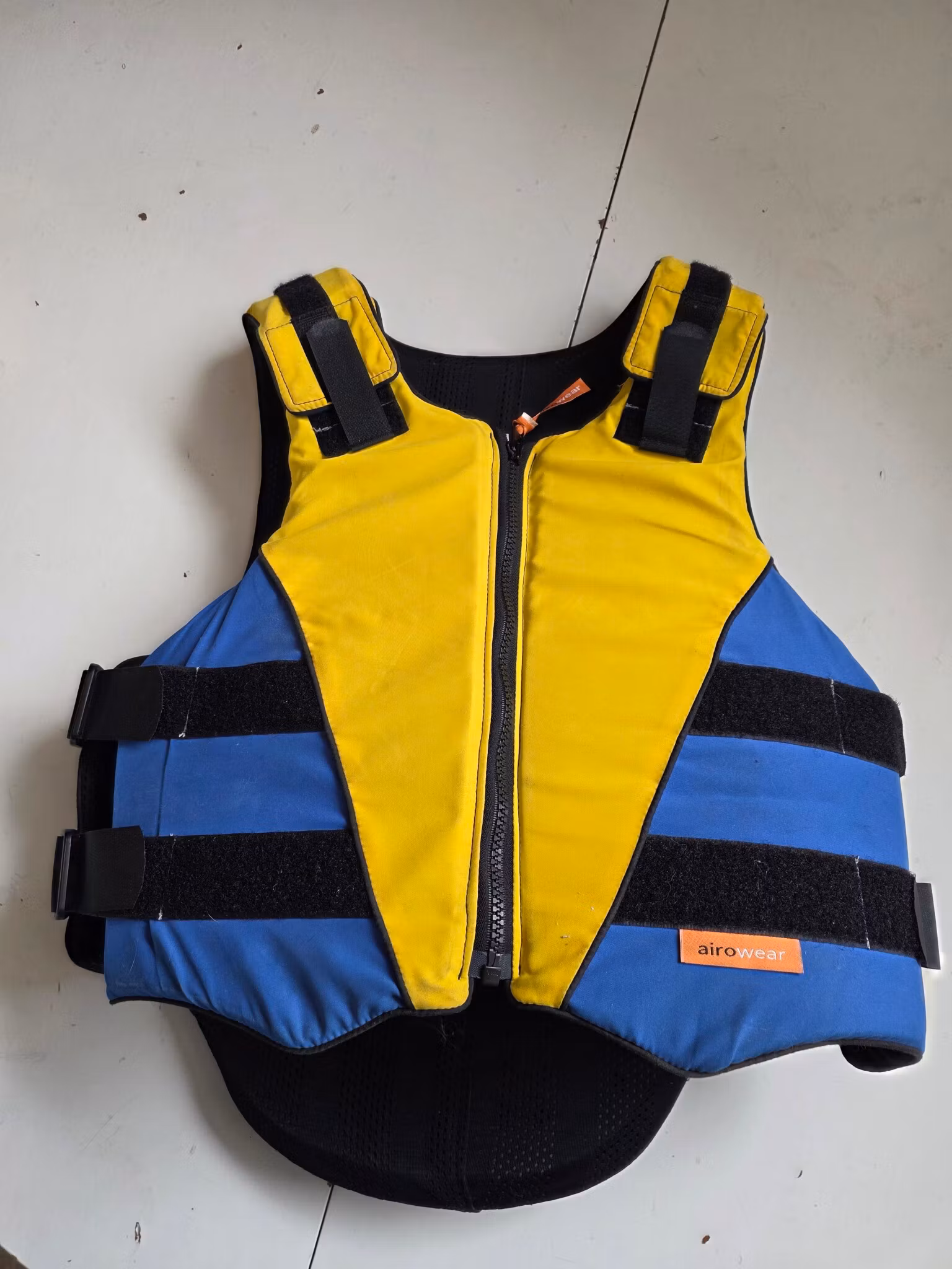 Blågul säkerhetsväst Airowear Zippa SMALL