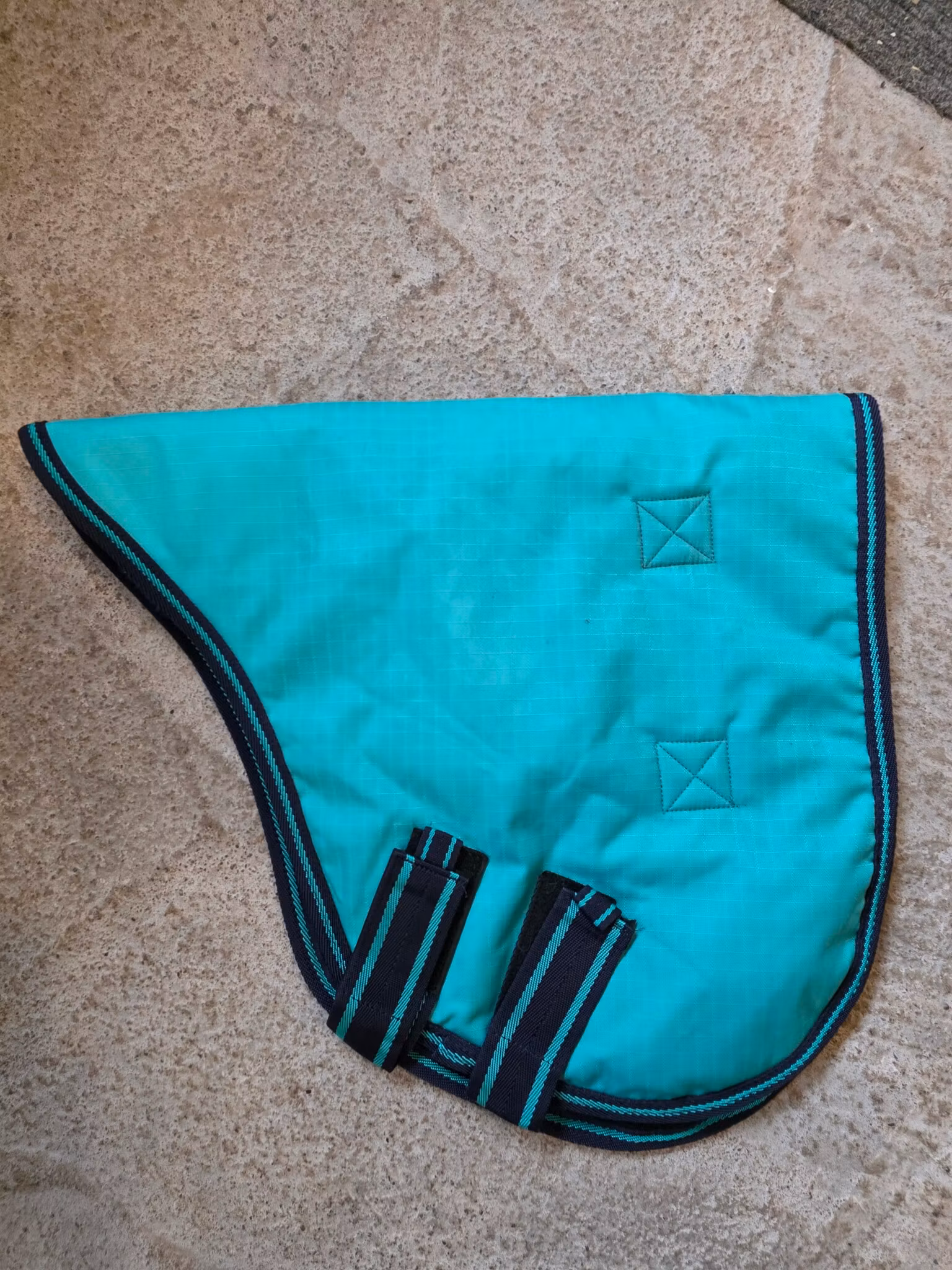 Grönt vintertäcke med avtagbar hals 95 cm ca 250 g Fairfield