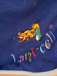 Blått ridtäcke  fleece 125 cm Lami-Cell