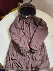 Brun kort vinterkappa SMALL CRW