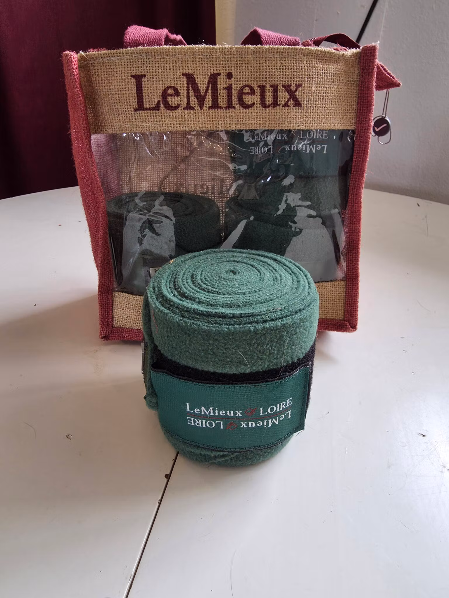 4 gröna fleecelindor LeMieux Loire