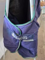 Blått regntäcke med fleecefoder 145 cm Bucas Smartex
