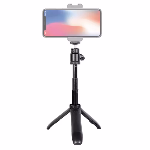 Tripod til mobiltelefon eller actionkamera