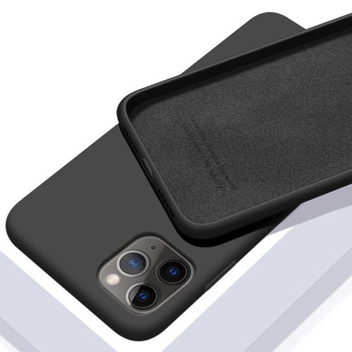 Sort silikondeksel til iPhone 12/Pro
