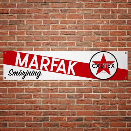 Caltex Marfak Smörjning Banderoll