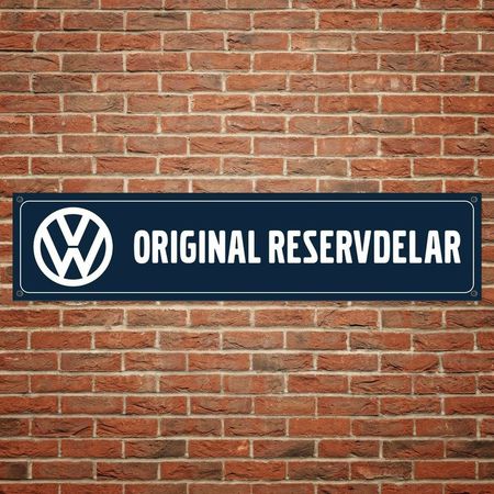 Vw Original Reservdelar" Banderoll