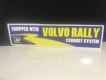 Volvo R-sports "Rally Exhaust" Dekal