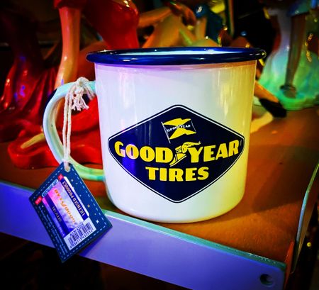 Good Year Emalj Kaffe-mugg