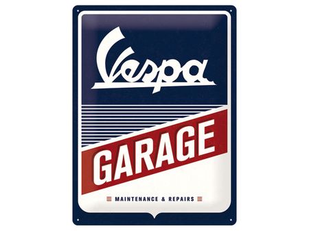Vespa Garage Plåtskylt