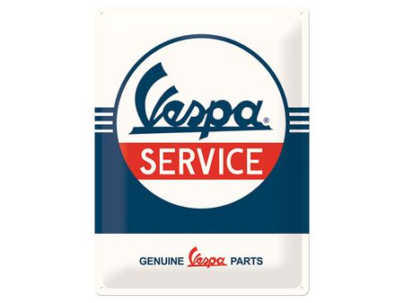 Vespa Service Plåtskylt