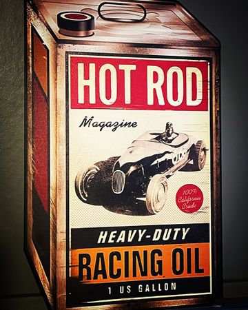 Hot Rod Oljedunk Plåtskylt