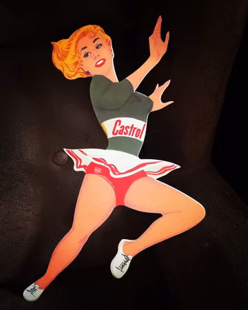Castrol Pinup skylt