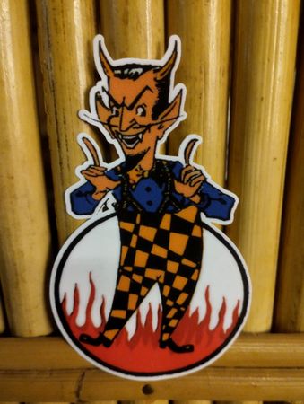 The Hotrod devil dekal