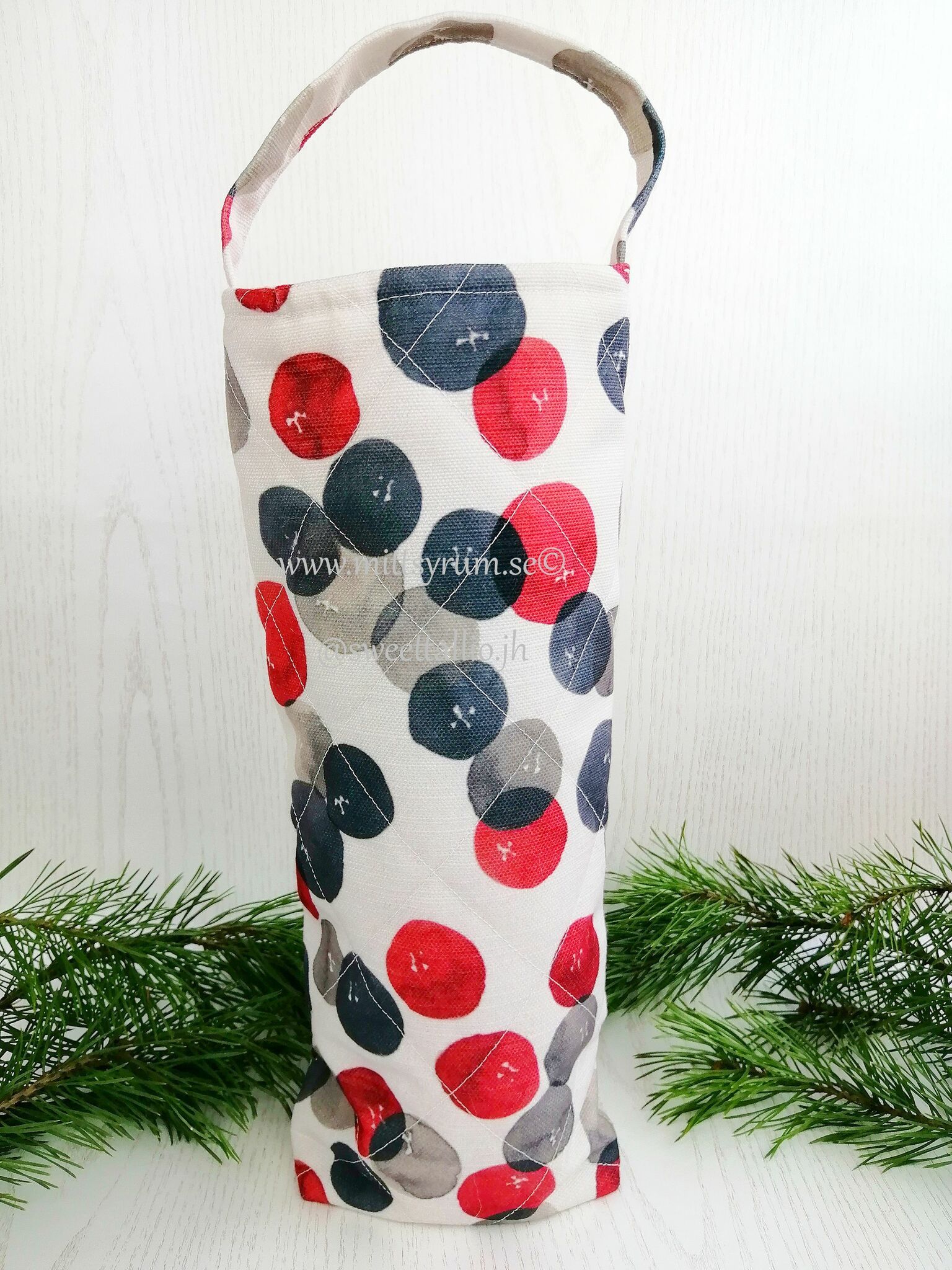 Presentpåse flaska Vinteräpple