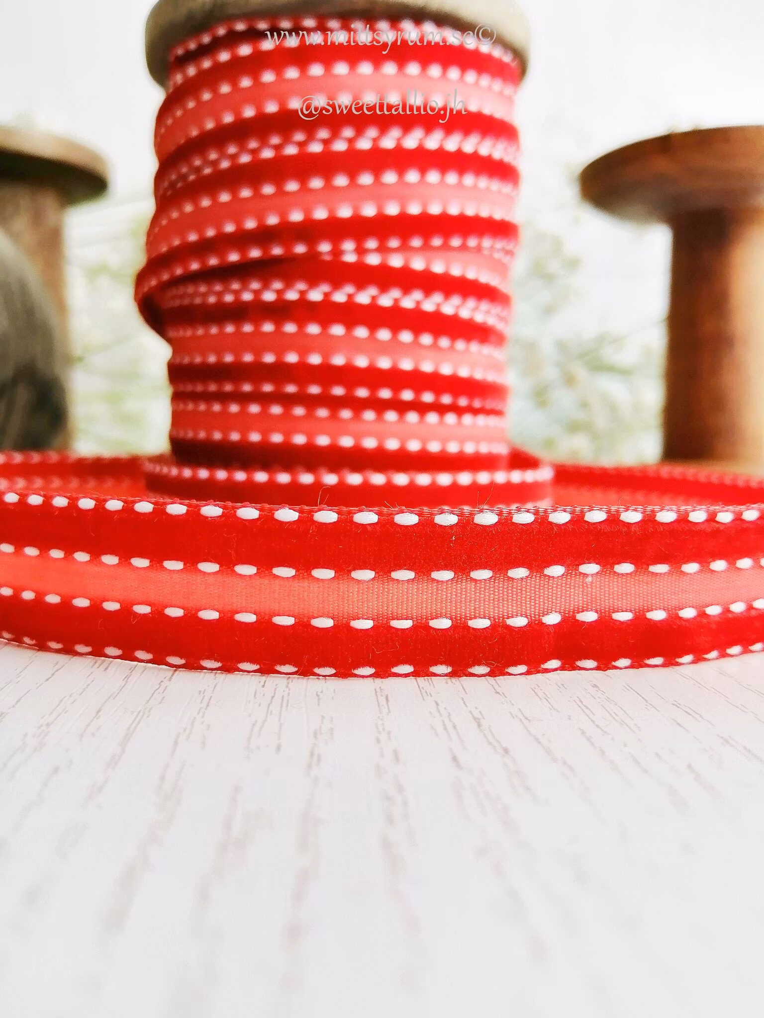Tygband Sammet orange