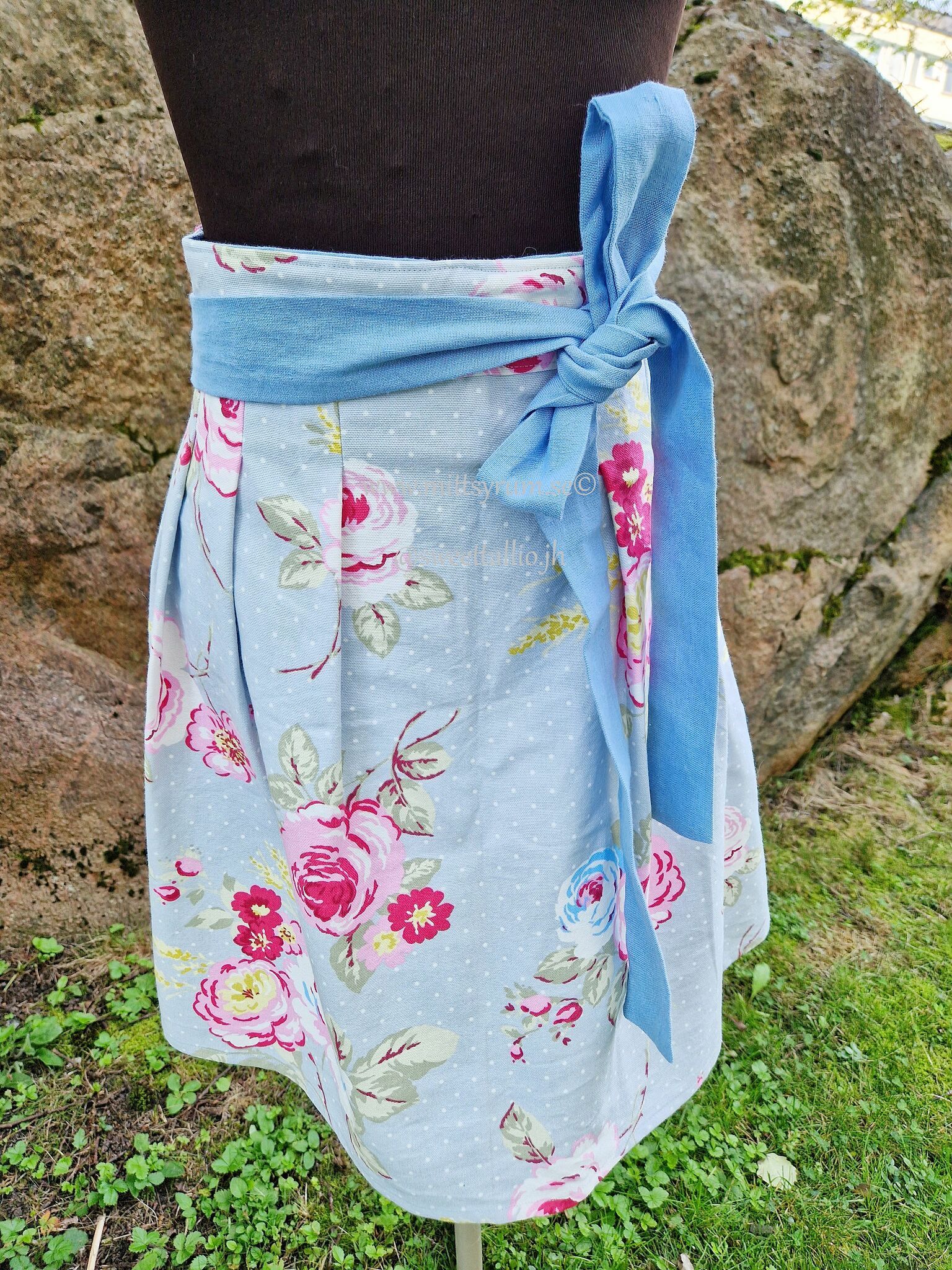 Förkläde Retro Rosor
