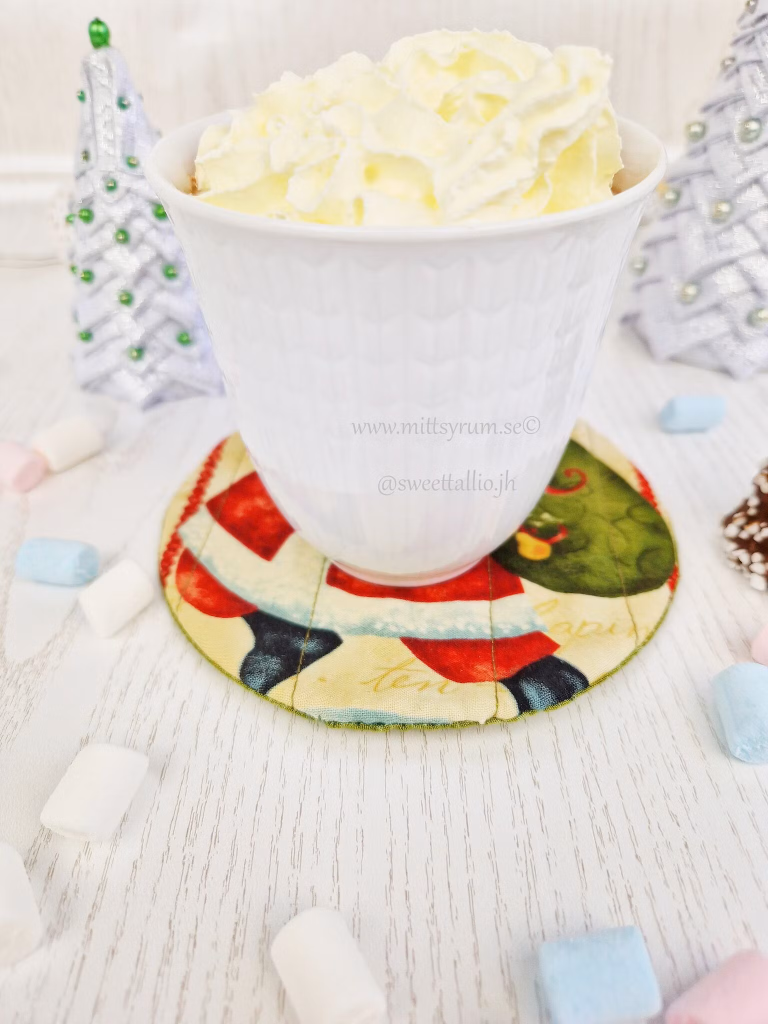 Glas/Mugg underlägg 12 dagar av Jul 7-12
