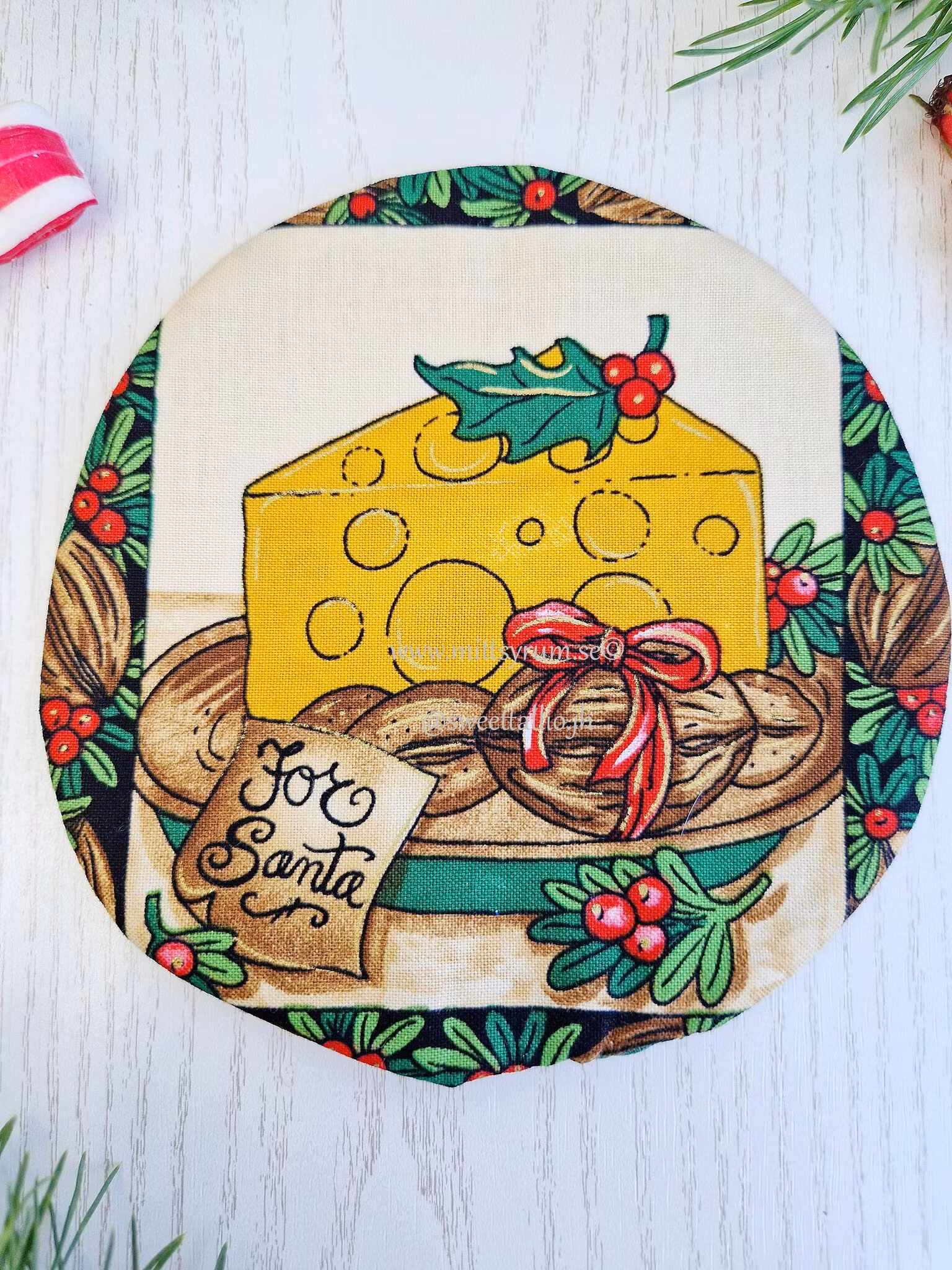 Glas/Mugg underlägg Julmöss