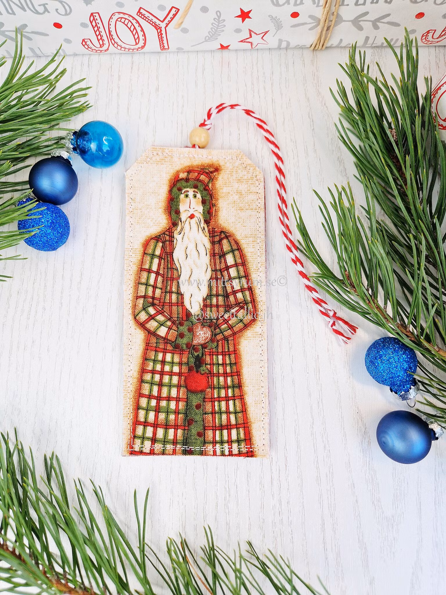 Julklapps Tagg Jultomte