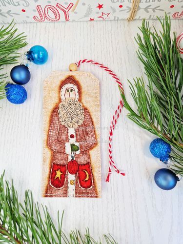 Julklapps Tagg Jultomte
