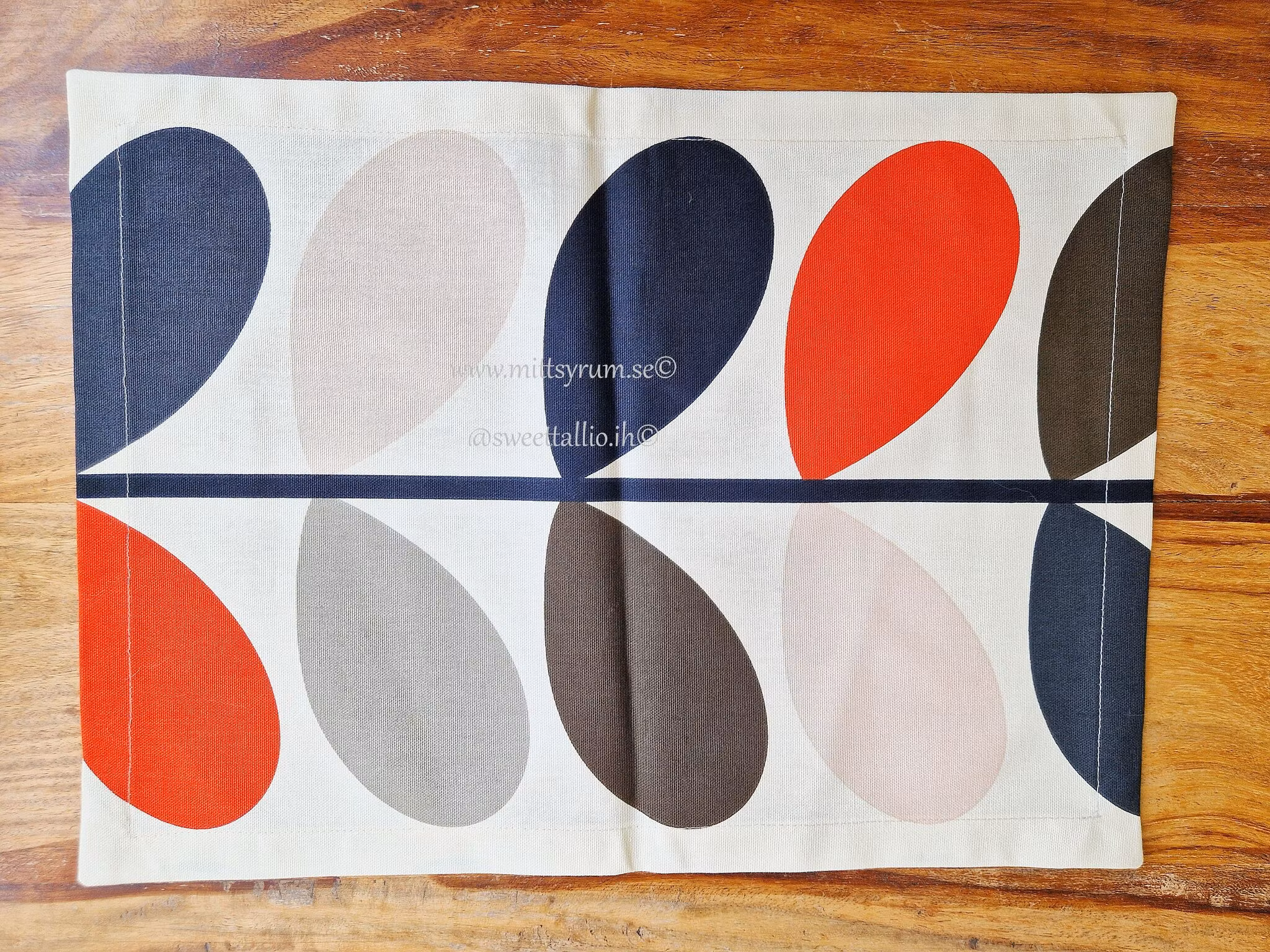 Underlägg tallrik Retro blad Vertikal