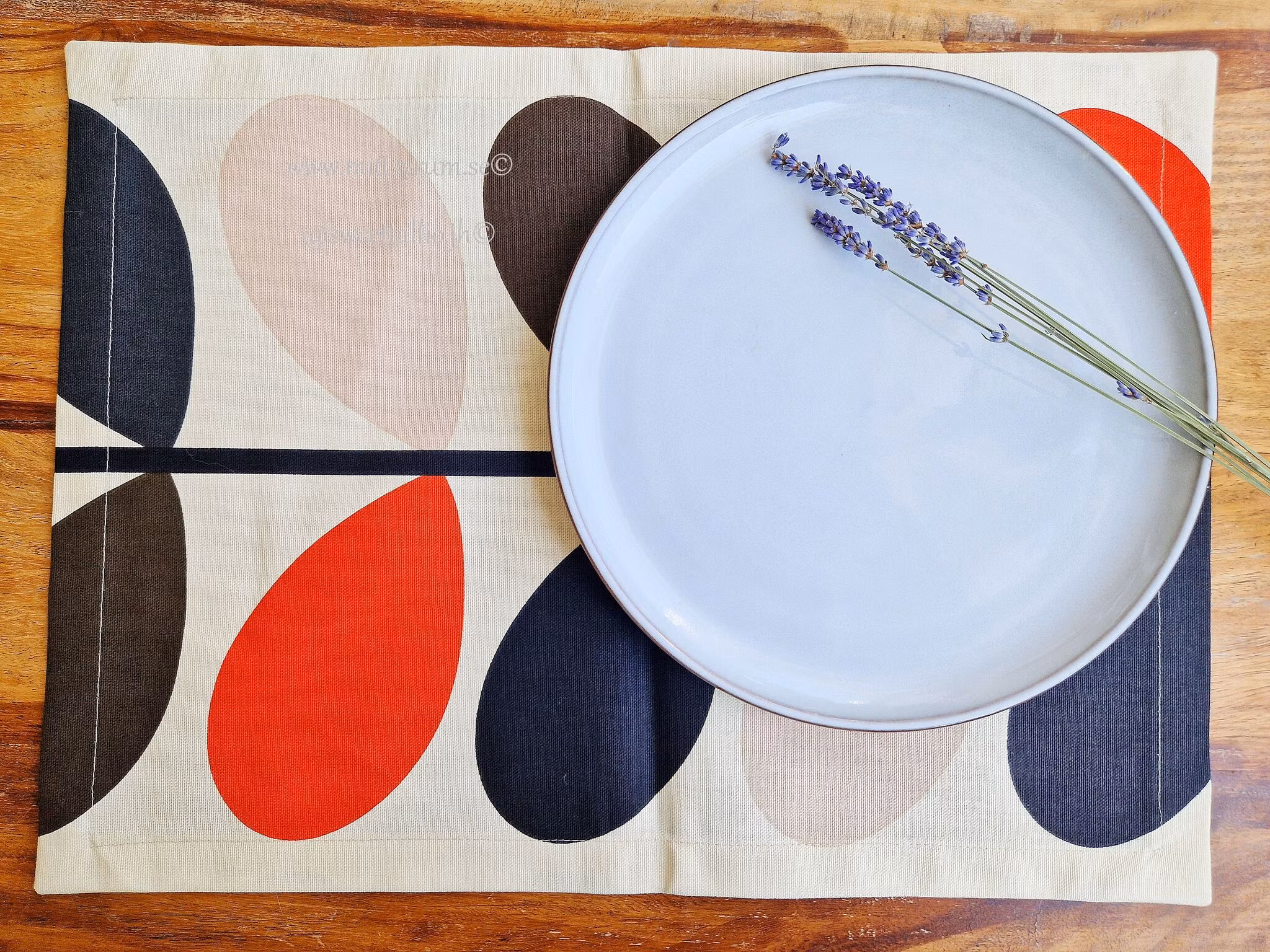 Underlägg tallrik Retro blad Vertikal