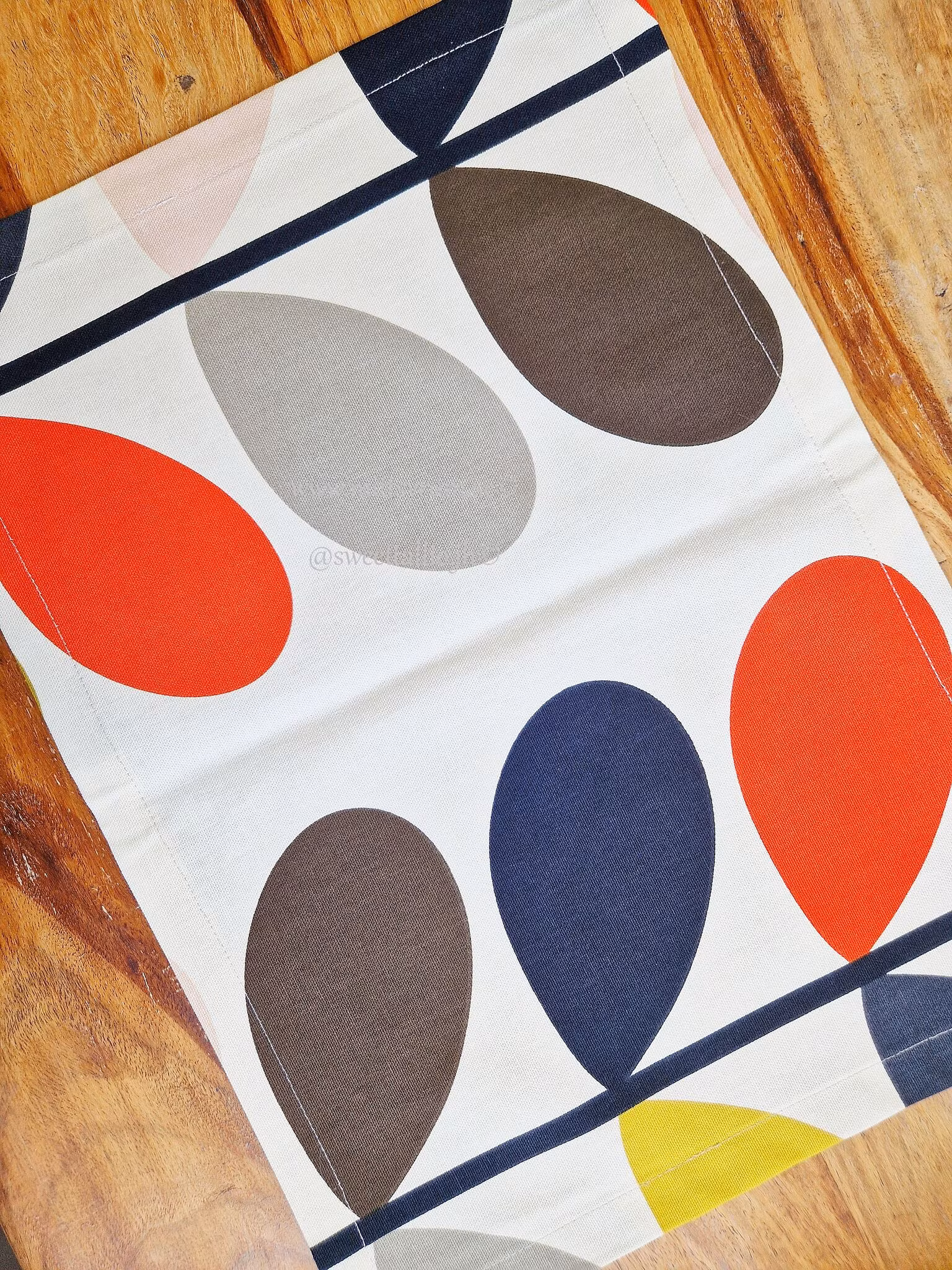 Underlägg tallrik Retro blad Horisontal