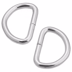 Svetsad D ring säljs i 2 pack