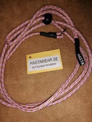6mm retrieverkoppel rosa/beige ca 170cm